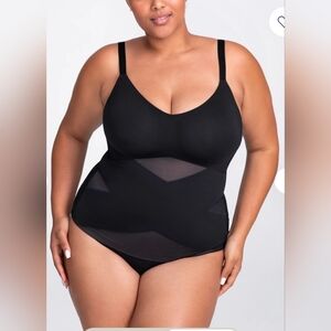 NEW Honeylove Liftwear Cami In Vamp Black Size 3X Adjustable Shapewear Top